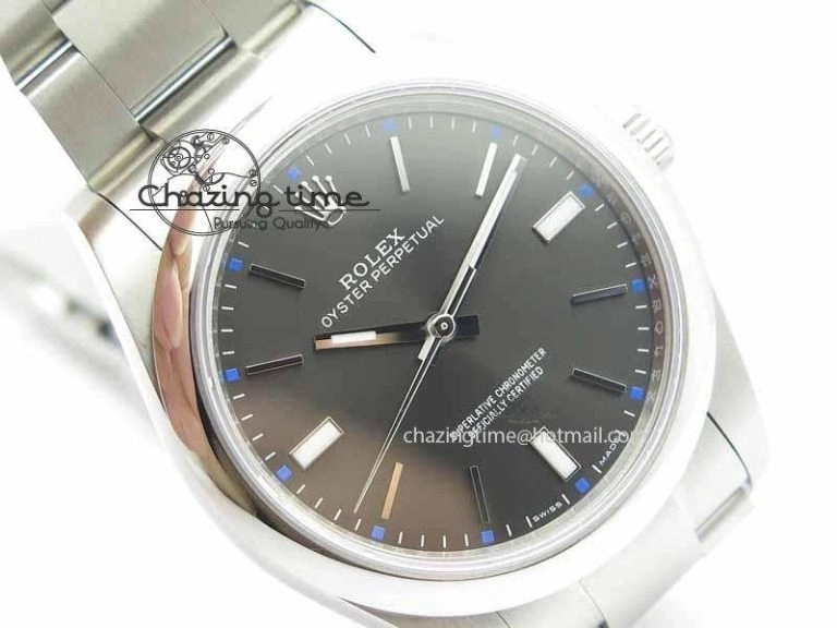 Oyster Perpetual 39mm 114300 BP Maker Best Edition Gray Dial On SS Bracelet A2824