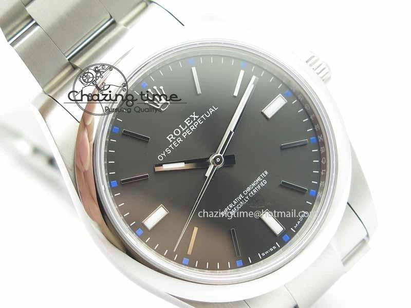 Oyster Perpetual 39mm 114300 BP Maker Best Edition Gray Dial On SS Bracelet A2824