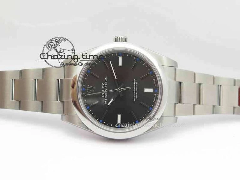 Oyster Perpetual 39mm 114300 BP Maker Best Edition Gray Dial On SS Bracelet A2824