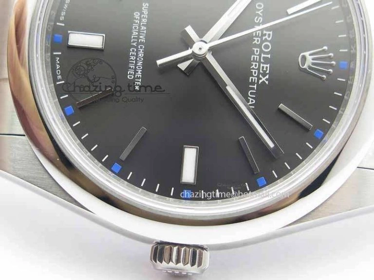 Oyster Perpetual 39mm 114300 BP Maker Best Edition Gray Dial On SS Bracelet A2824