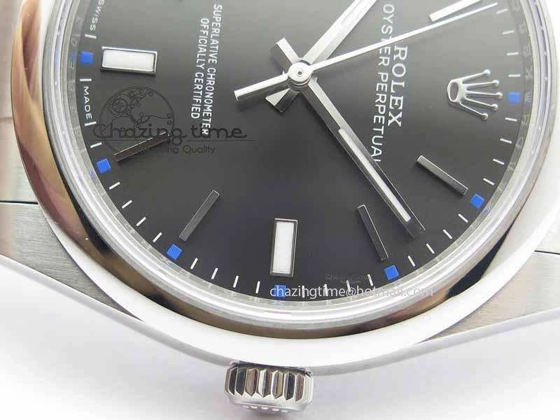 Oyster Perpetual 39mm 114300 BP Maker Best Edition Gray Dial On SS Bracelet A2824