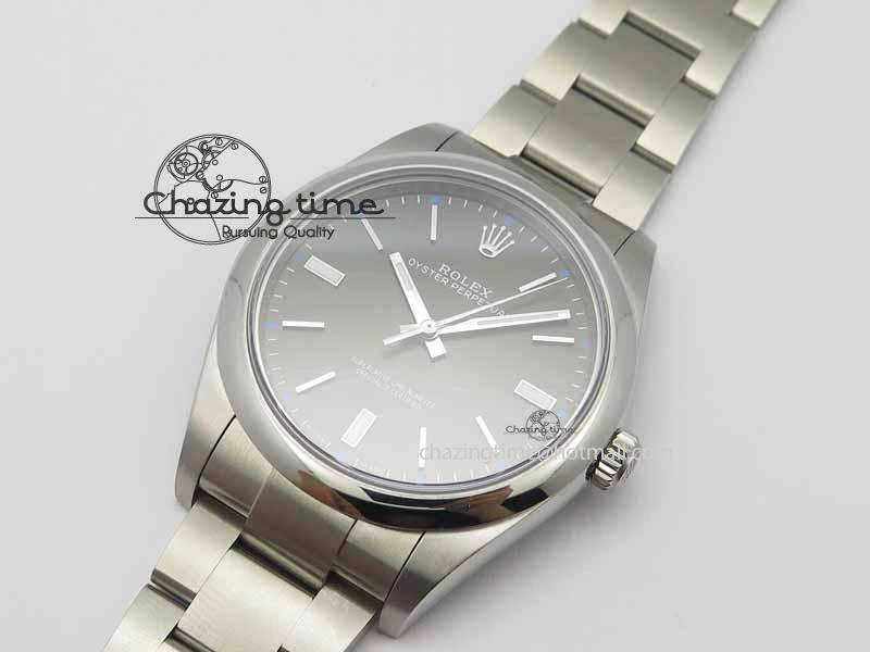 Oyster Perpetual 39mm 114300 BP Maker Best Edition Gray Dial On SS Bracelet A2824