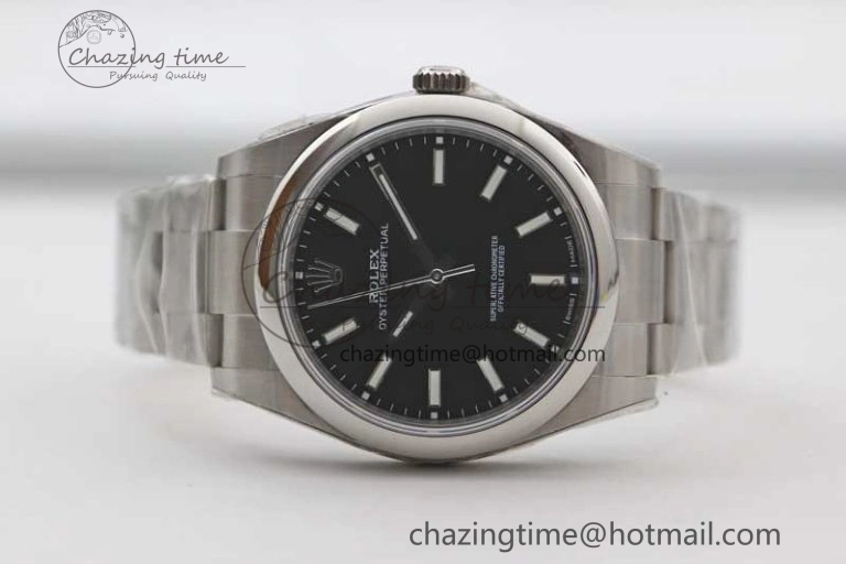 Oyster Perpetual 39mm 114300 EWF 1:1 Best Edition 904L Steel Black Dial on SS Bracelet SA3132