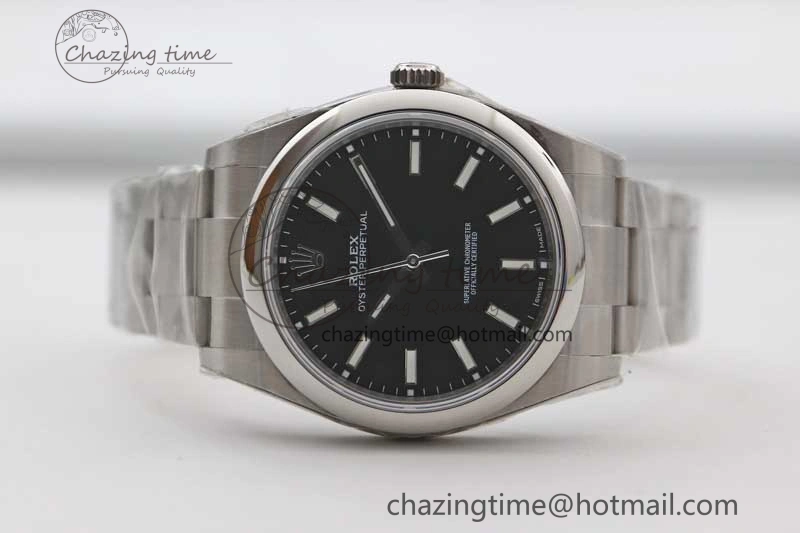 Oyster Perpetual 39mm 114300 EWF 1:1 Best Edition 904L Steel Black Dial on SS Bracelet SA3132