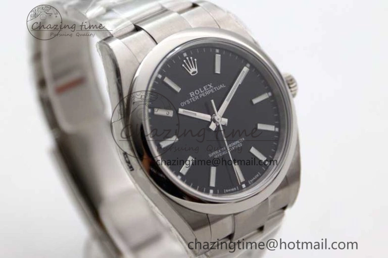 Oyster Perpetual 39mm 114300 EWF 1:1 Best Edition 904L Steel Black Dial on SS Bracelet SA3132