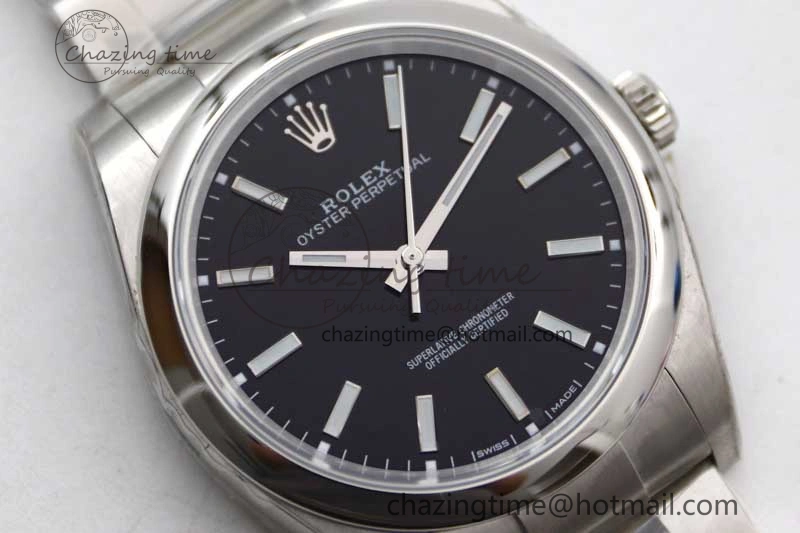 Oyster Perpetual 39mm 114300 EWF 1:1 Best Edition 904L Steel Black Dial on SS Bracelet SA3132