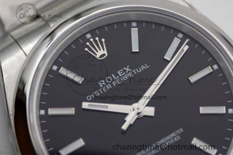 Oyster Perpetual 39mm 114300 EWF 1:1 Best Edition 904L Steel Black Dial on SS Bracelet SA3132
