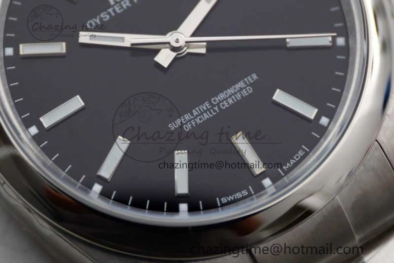 Oyster Perpetual 39mm 114300 EWF 1:1 Best Edition 904L Steel Black Dial on SS Bracelet SA3132