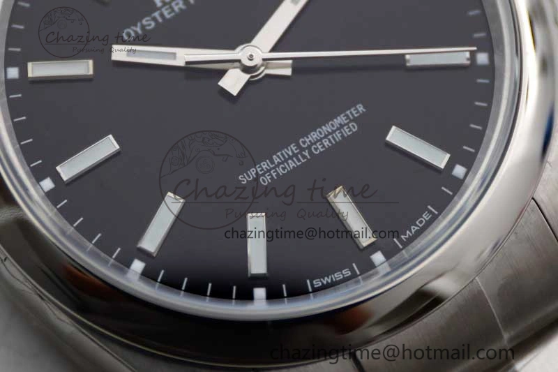 Oyster Perpetual 39mm 114300 EWF 1:1 Best Edition 904L Steel Black Dial on SS Bracelet SA3132