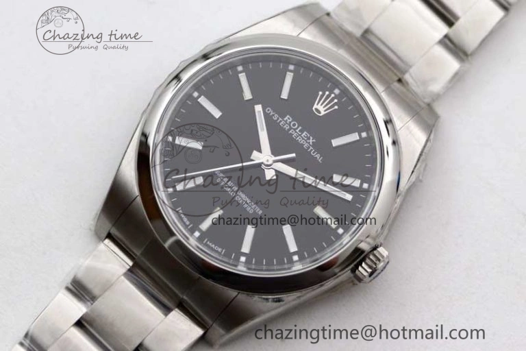 Oyster Perpetual 39mm 114300 EWF 1:1 Best Edition 904L Steel Black Dial on SS Bracelet SA3132
