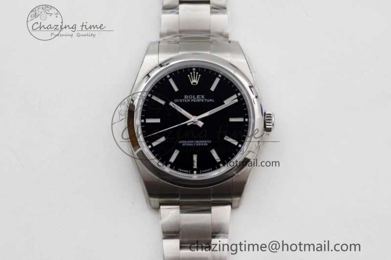Oyster Perpetual 39mm 114300 EWF 1:1 Best Edition 904L Steel Black Dial on SS Bracelet SA3132