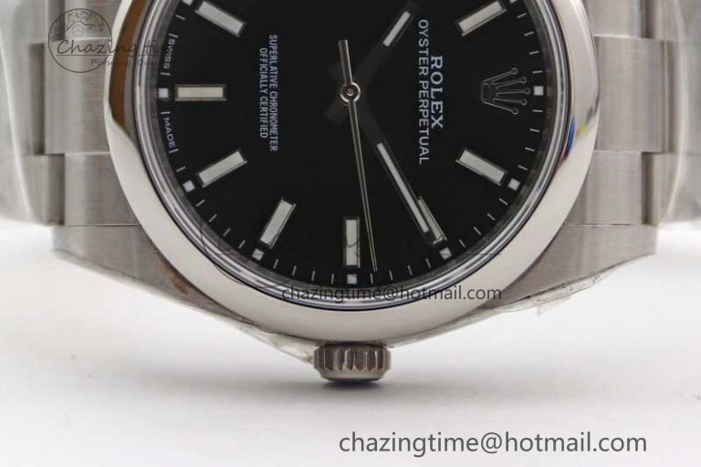 Oyster Perpetual 39mm 114300 EWF 1:1 Best Edition 904L Steel Black Dial on SS Bracelet SA3132