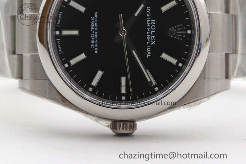 Oyster Perpetual 39mm 114300 EWF 1:1 Best Edition 904L Steel Black Dial on SS Bracelet SA3132
