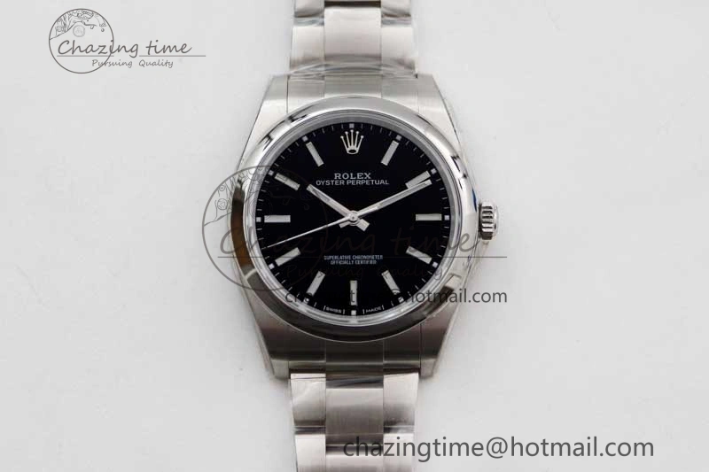 Oyster Perpetual 39mm 114300 EWF 1:1 Best Edition 904L Steel Black Dial on SS Bracelet SA3132
