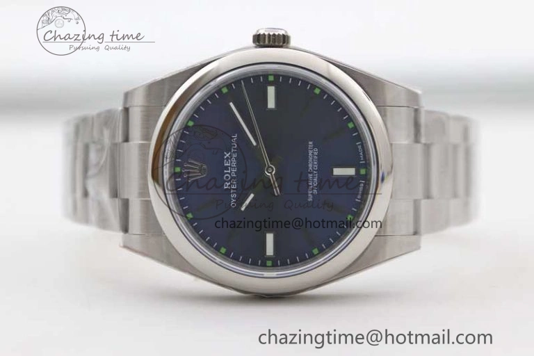 Oyster Perpetual 39mm 114300 EWF 1:1 Best Edition 904L Steel Blue Dial on SS Bracelet SA3132