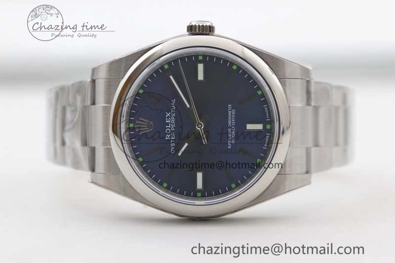 Oyster Perpetual 39mm 114300 EWF 1:1 Best Edition 904L Steel Blue Dial on SS Bracelet SA3132