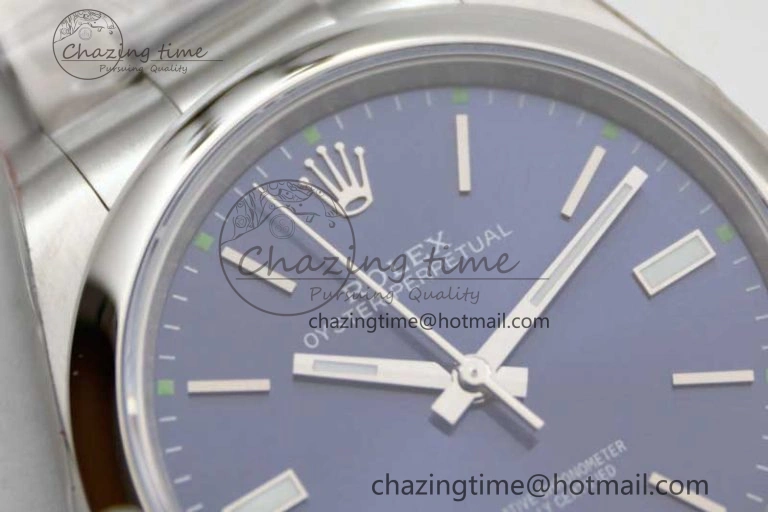 Oyster Perpetual 39mm 114300 EWF 1:1 Best Edition 904L Steel Blue Dial on SS Bracelet SA3132