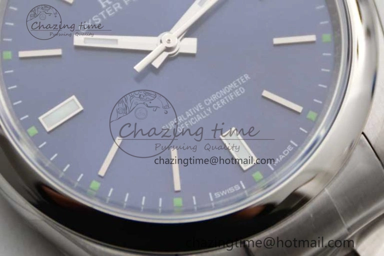 Oyster Perpetual 39mm 114300 EWF 1:1 Best Edition 904L Steel Blue Dial on SS Bracelet SA3132