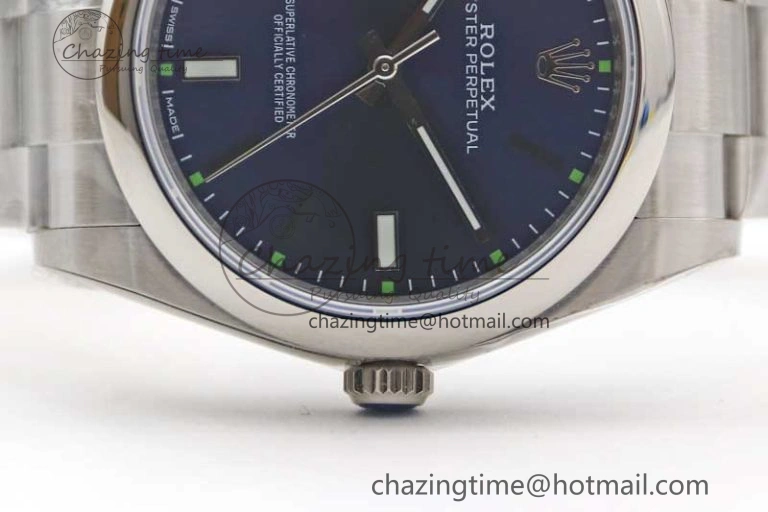 Oyster Perpetual 39mm 114300 EWF 1:1 Best Edition 904L Steel Blue Dial on SS Bracelet SA3132