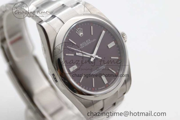 Oyster Perpetual 39mm 114300 EWF 1:1 Best Edition 904L Steel Grape Dial on SS Bracelet SA3132