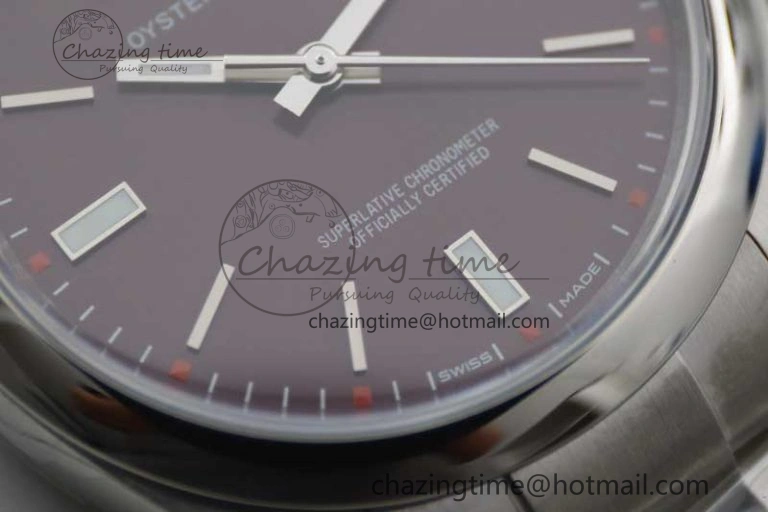 Oyster Perpetual 39mm 114300 EWF 1:1 Best Edition 904L Steel Grape Dial on SS Bracelet SA3132