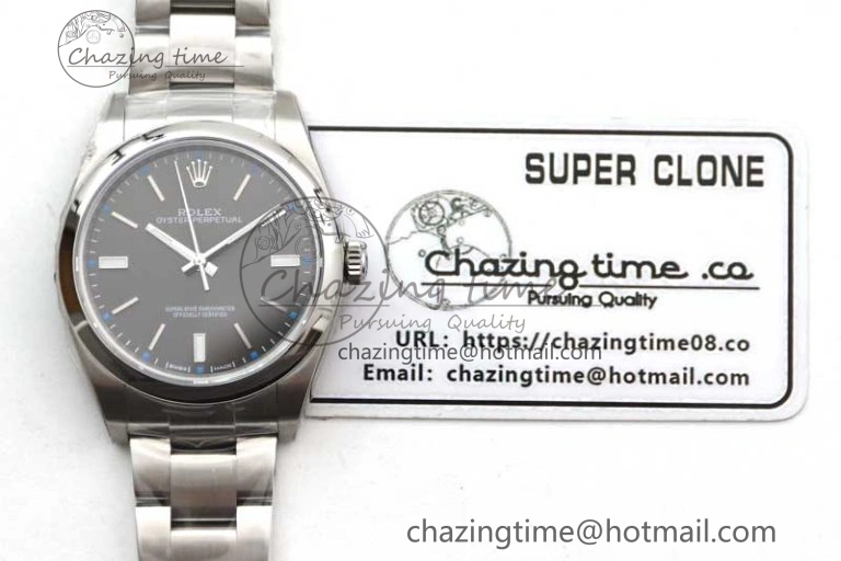 Oyster Perpetual 39mm 114300 EWF 1:1 Best Edition 904L Steel Gray Dial on SS Bracelet SA3132
