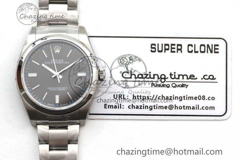 Oyster Perpetual 39mm 114300 EWF 1:1 Best Edition 904L Steel Gray Dial on SS Bracelet SA3132