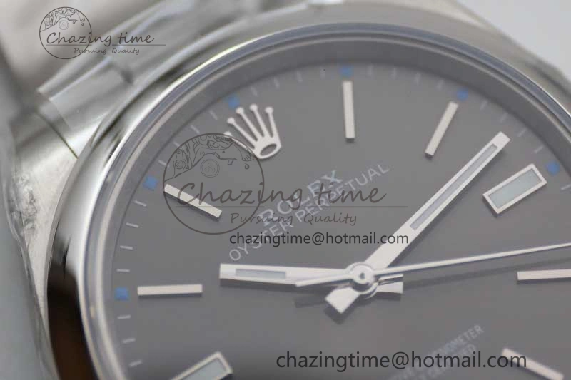 Oyster Perpetual 39mm 114300 EWF 1:1 Best Edition 904L Steel Gray Dial on SS Bracelet SA3132