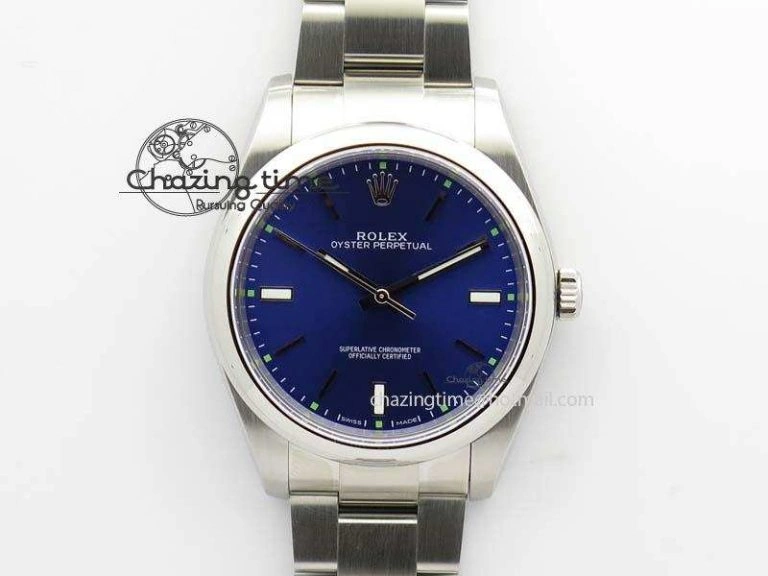 Oyster Perpetual 39mm 114300 JF 1:1 Best Edition Blue Dial On SS Bracelet SA3132