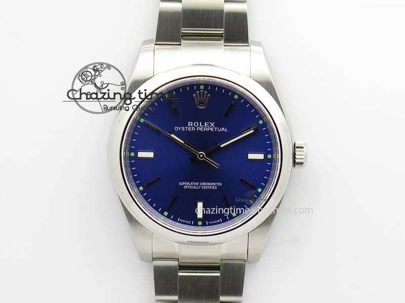 Oyster Perpetual 39mm 114300 JF 1:1 Best Edition Blue Dial On SS Bracelet SA3132