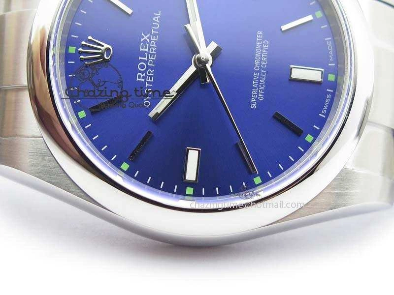 Oyster Perpetual 39mm 114300 JF 1:1 Best Edition Blue Dial On SS Bracelet SA3132