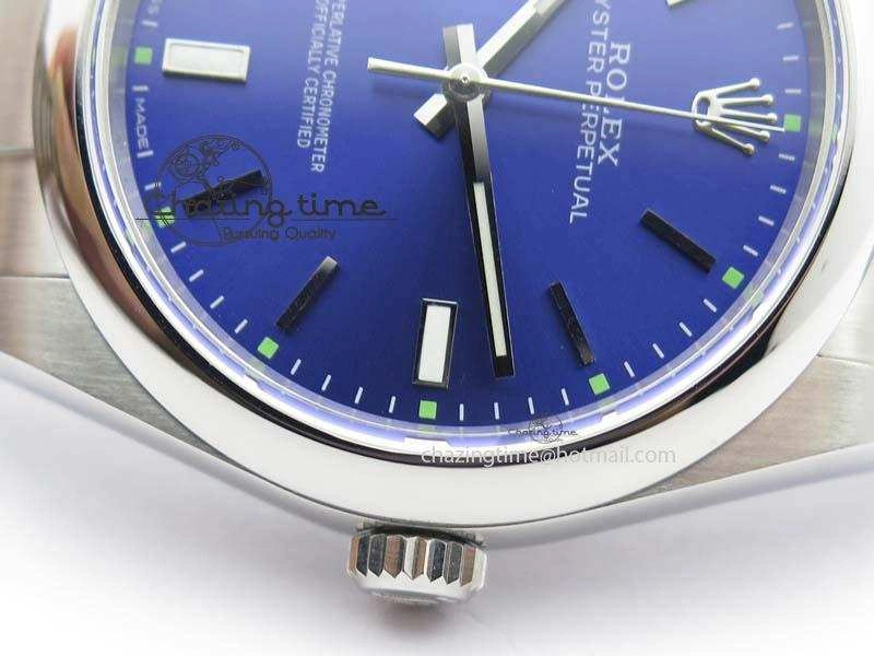 Oyster Perpetual 39mm 114300 JF 1:1 Best Edition Blue Dial On SS Bracelet SA3132