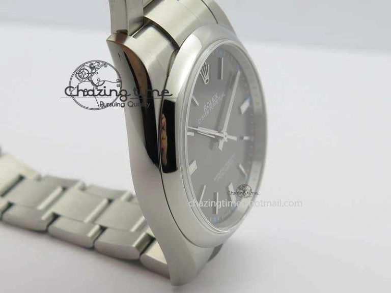 Oyster Perpetual 39mm 114300 JF 1:1 Best Edition Gray Dial On SS Bracelet SA3132