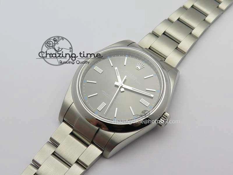 Oyster Perpetual 39mm 114300 JF 1:1 Best Edition Gray Dial On SS Bracelet SA3132
