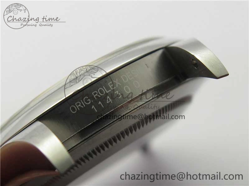 Oyster Perpetual 39mm 114300 UBF Best Edition Black Dial on SS Bracelet A2824