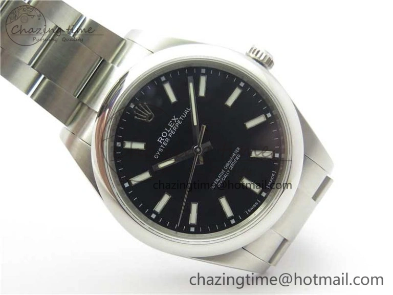 Oyster Perpetual 39mm 114300 UBF Best Edition Black Dial on SS Bracelet A2824