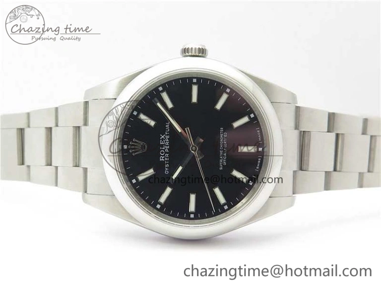 Oyster Perpetual 39mm 114300 UBF Best Edition Black Dial on SS Bracelet A2824
