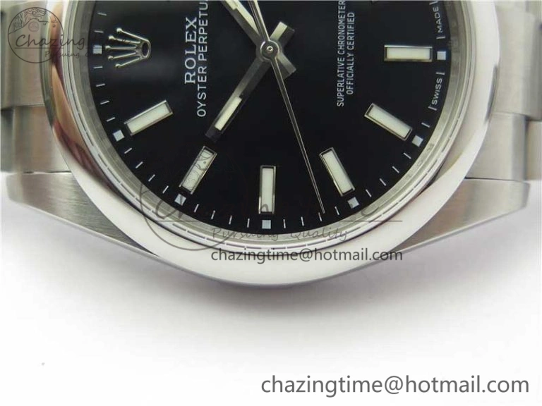 Oyster Perpetual 39mm 114300 UBF Best Edition Black Dial on SS Bracelet A2824