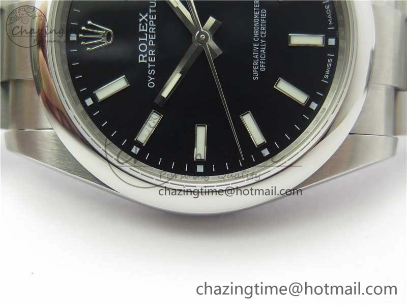 Oyster Perpetual 39mm 114300 UBF Best Edition Black Dial on SS Bracelet A2824