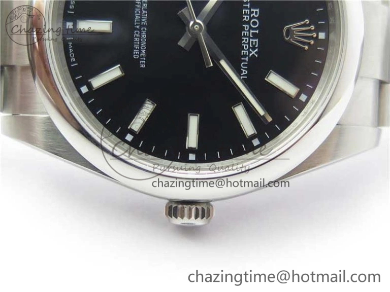 Oyster Perpetual 39mm 114300 UBF Best Edition Black Dial on SS Bracelet A2824