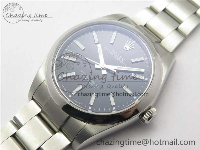 Oyster Perpetual 39mm 114300 UBF Best Edition Black Dial on SS Bracelet A2824