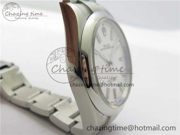 Oyster Perpetual 39mm 114300 UBF Best Edition White Dial on SS Bracelet A2824
