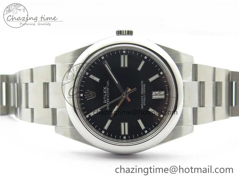 Oyster Perpetual 41mm 124300 BP Maker Best Edition Black Dial on SS Bracelet
