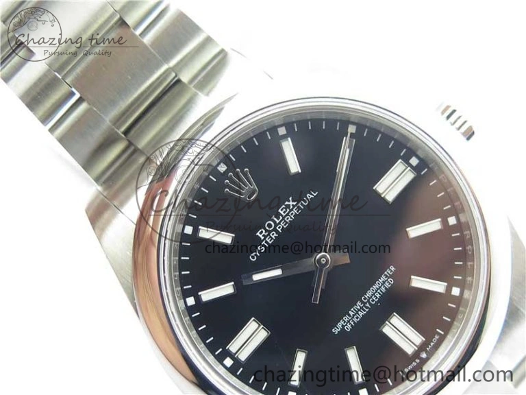 Oyster Perpetual 41mm 124300 BP Maker Best Edition Black Dial on SS Bracelet
