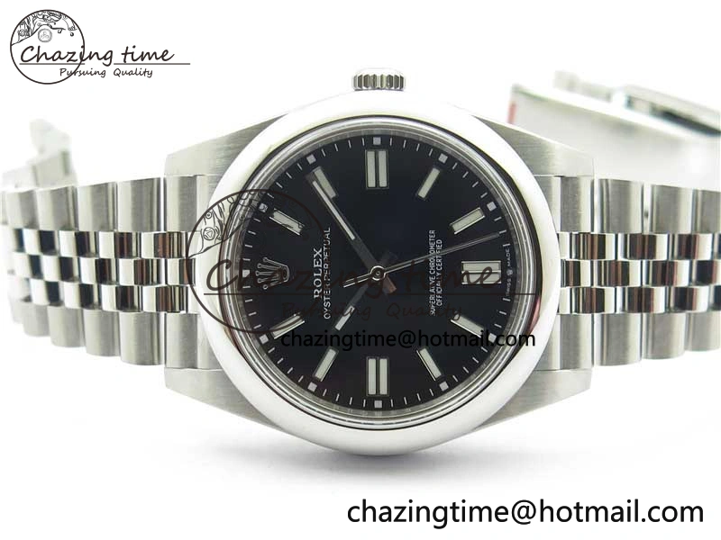 Oyster Perpetual 41mm 124300 BP Maker Best Edition Black Dial on SS Jubilee Bracelet A2813