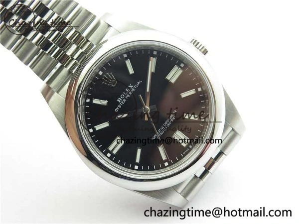 Oyster Perpetual 41mm 124300 BP Maker Best Edition Black Dial on SS Jubilee Bracelet A2813