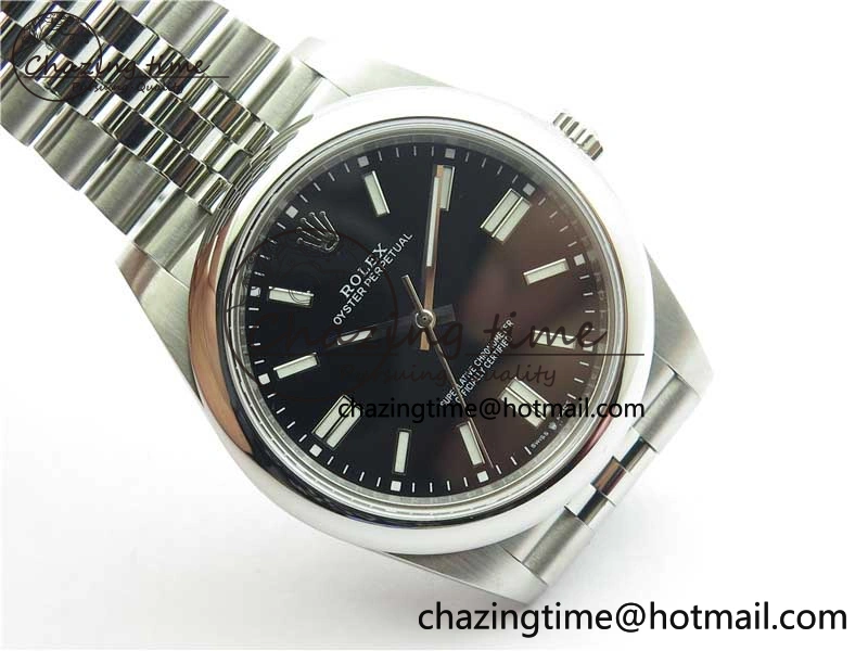 Oyster Perpetual 41mm 124300 BP Maker Best Edition Black Dial on SS Jubilee Bracelet A2813