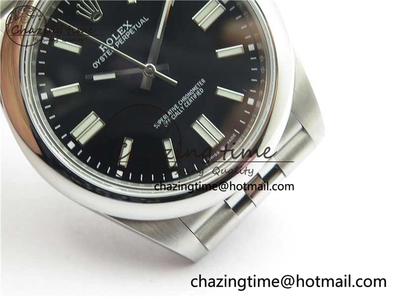 Oyster Perpetual 41mm 124300 BP Maker Best Edition Black Dial on SS Jubilee Bracelet A2813