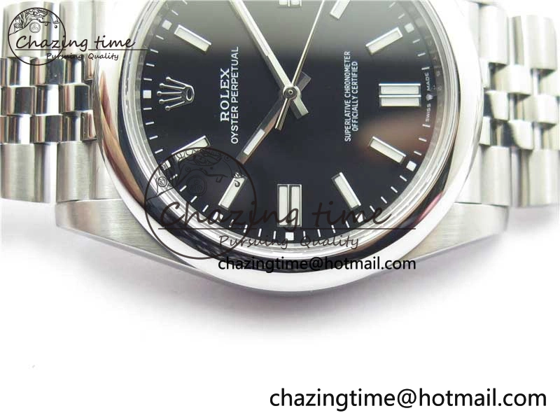 Oyster Perpetual 41mm 124300 BP Maker Best Edition Black Dial on SS Jubilee Bracelet A2813