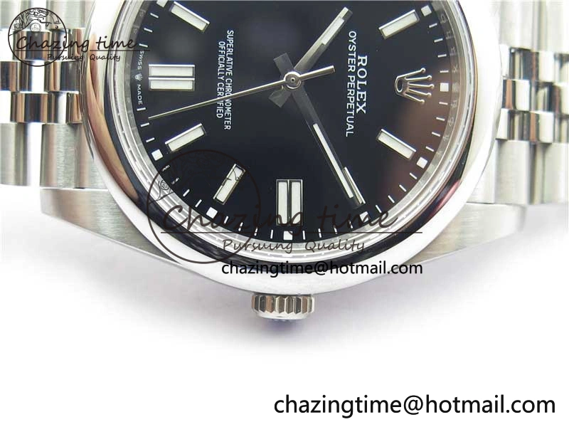 Oyster Perpetual 41mm 124300 BP Maker Best Edition Black Dial on SS Jubilee Bracelet A2813